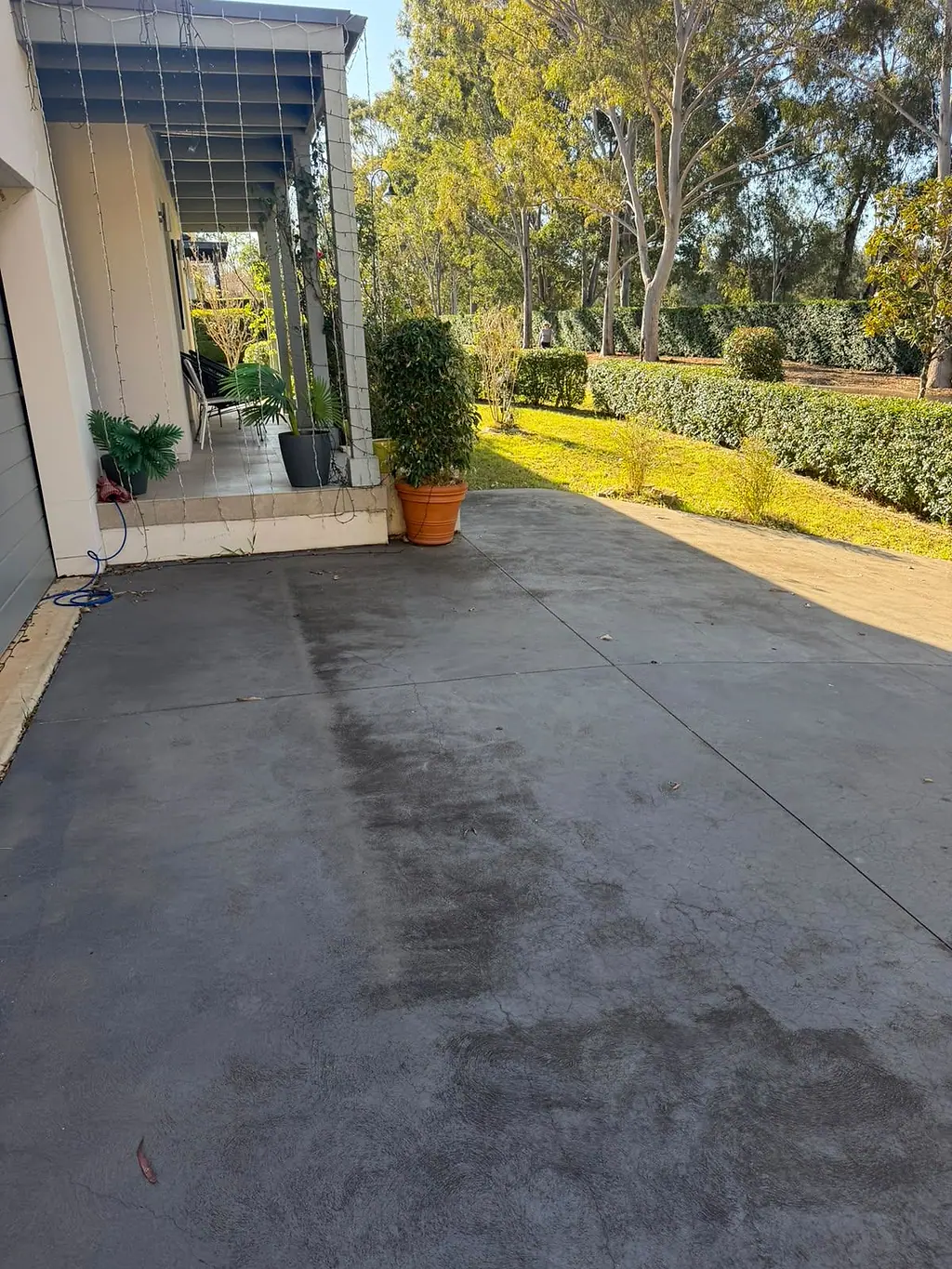Driveway clean underway